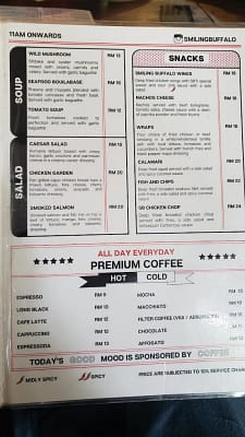 smilling buffalo menu 2